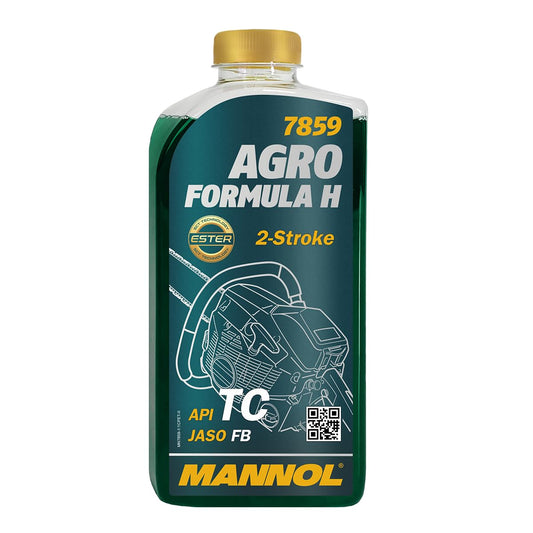 Divtaktu motoreļļa MANNOL 7859 Agro Formula H sintētiska, 1L