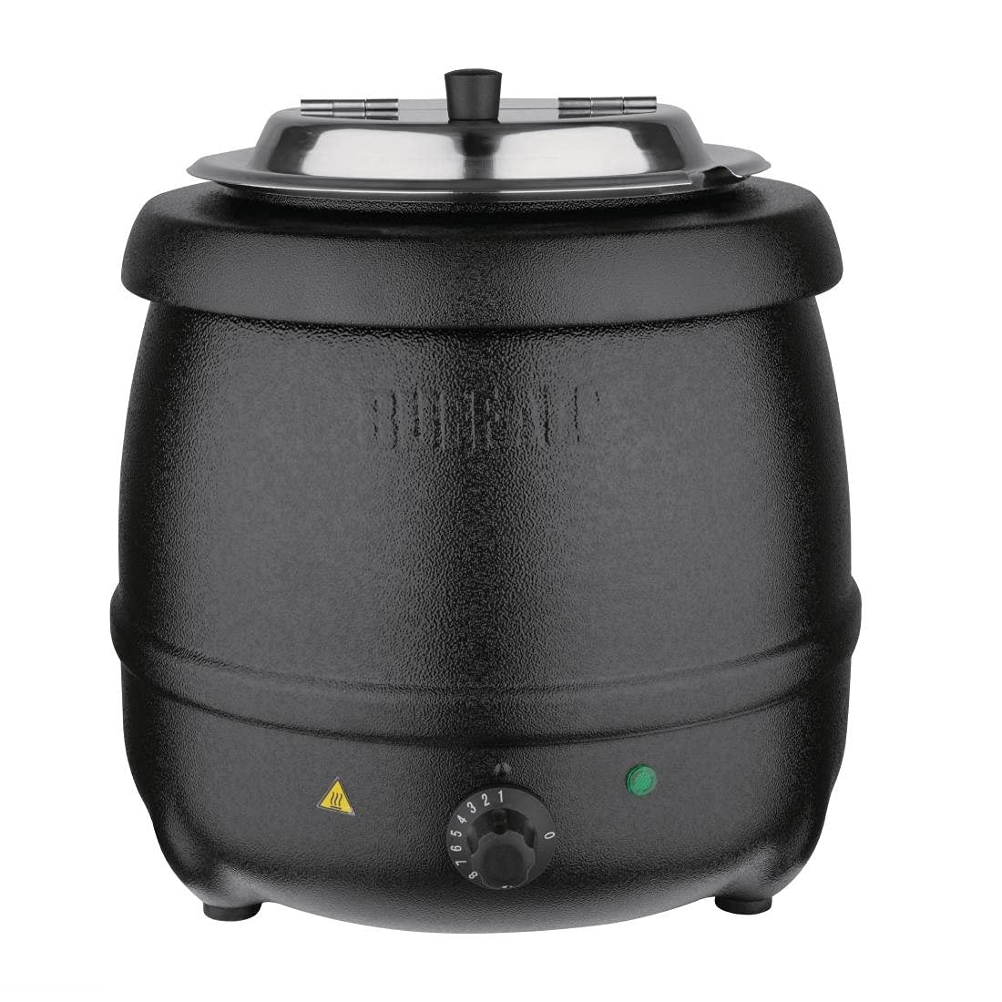 Bufalo zupas katls - 10 litri, melns, izturīgs, ideāls zupām un sautējumiem.