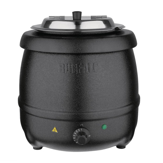Bufalo zupas katls - 10 litri, melns, izturīgs, ideāls zupām un sautējumiem.