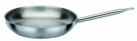 GSW 975285 GastroTraditionell Le Chef frying pan - 28cm, stainless steel handle, silver finish, durable and stylish cookware.