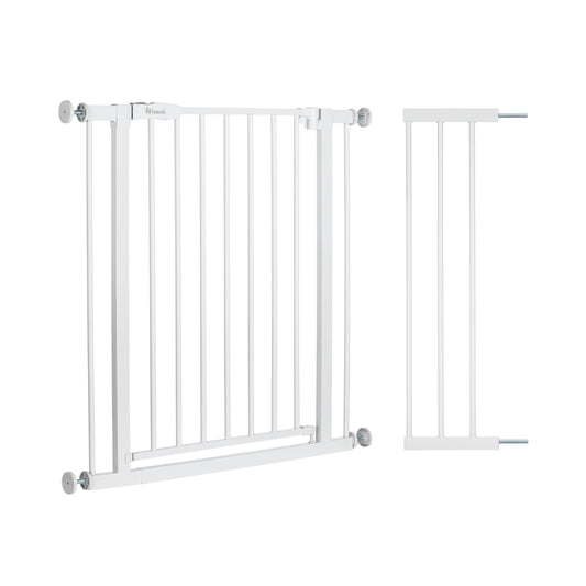Bērnu drošības vārti bez urbšanas hauck Standard ar 21 cm pagarinājumu, White