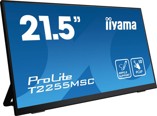 iiyama Prolite T2255MSC-B1 - 21.5" Full-HD IPS LED monitor, 10-point multitouch, HDMI, DP, USB 3.0, black
