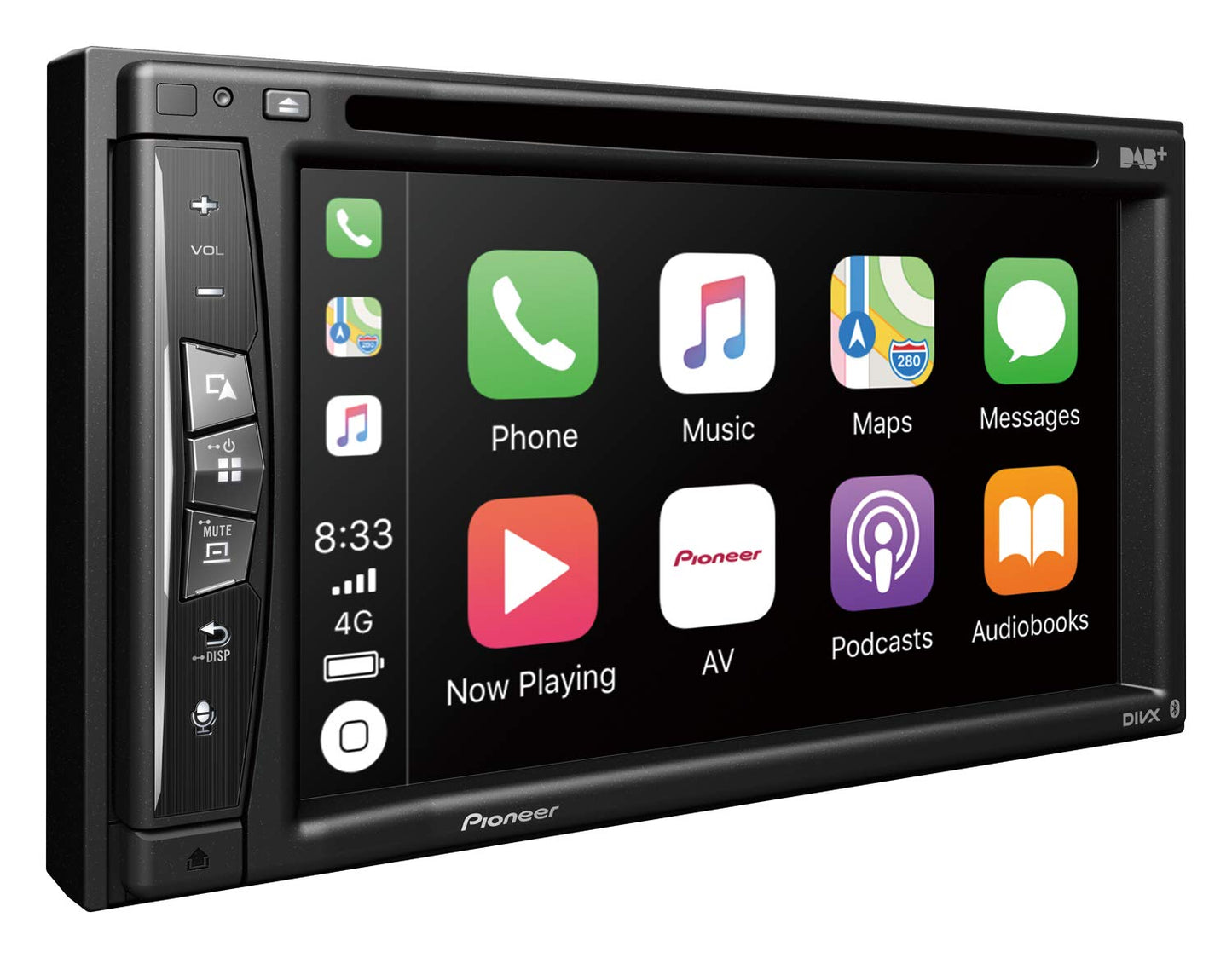 Pioneer AVIC-Z730DAB-AN mediju centrs, navigācija, Wi-Fi, 6.2 collu skārienekrāns, Bluetooth, Apple CarPlay, brīvroku ierīce, 2 USB, digitālais radio, 13 joslu grafiskais ekvalaizers, iekļauta DAB antena