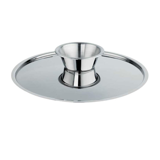 Schulte-Ufer 6335-28 pancake lid - 28 cm, stainless steel, silver, perfect for keeping pancakes warm and fresh.