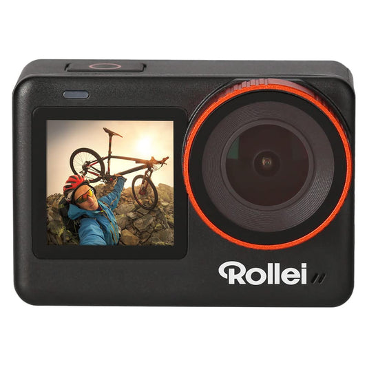 WOLFANG GA400 Action kamera 4K 60FPS zemūdens kamera WiFi 8M ūdensizturīga bez korpusa 3.0 EIS attēla stabilizators skārienekrāns ķiveres kamera (tālvadības pults, 2 x 1350mAh akumulatori un piederumu komplekts)