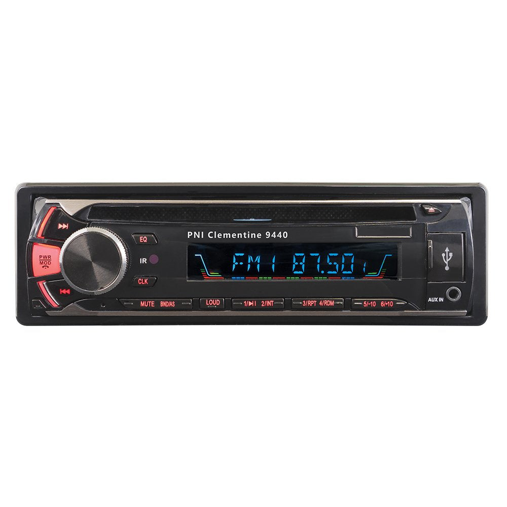 Autoradio DVD atskaņotājs PNI Clementine 9440 1 DIN radio UKW-, SD-, USB-, video izeja, Bluetooth, noņemama priekšējā paneļa
