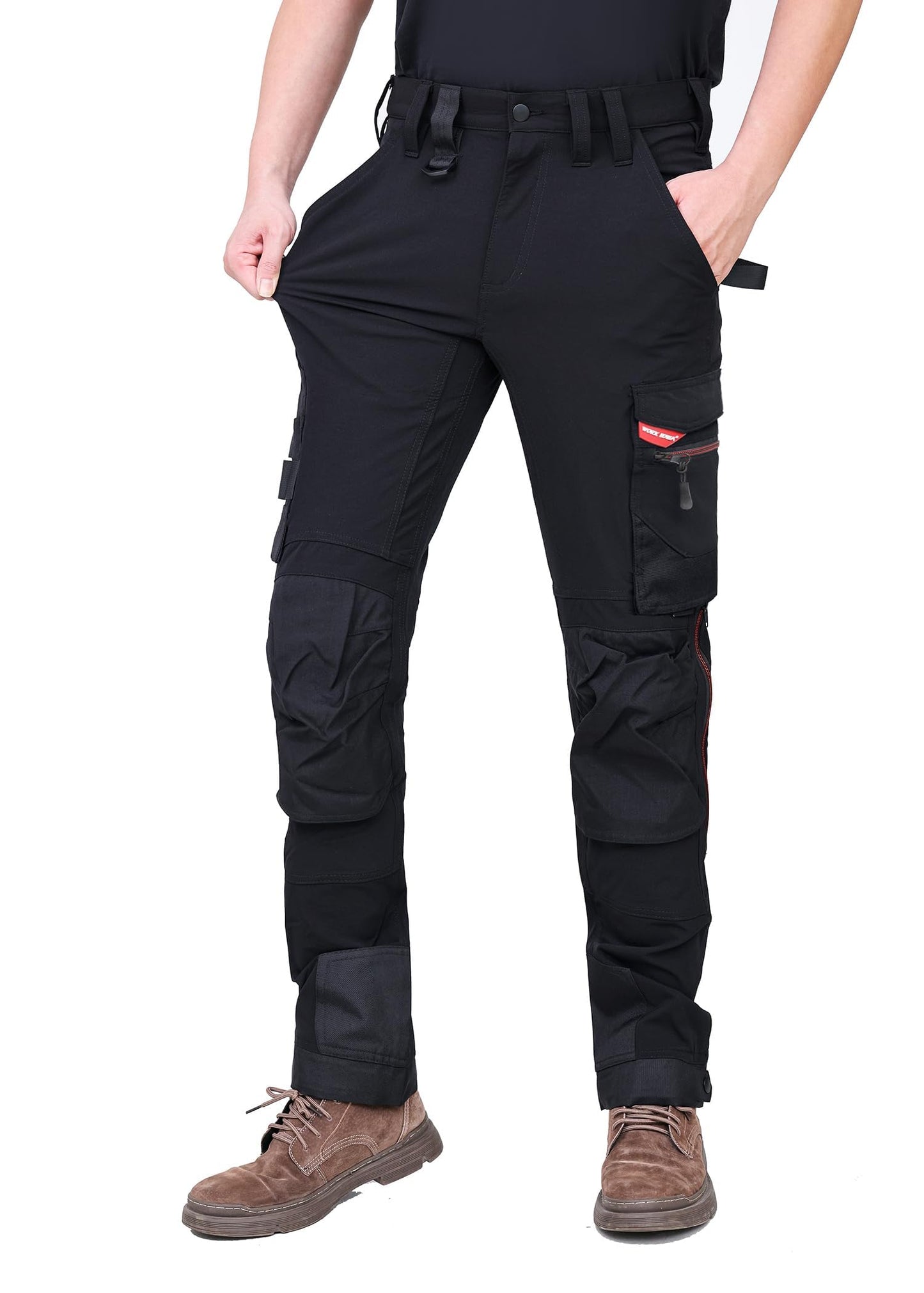 WORK IDEA vīriešu darba bikses Slim-Fit Stretch, Cordura pastiprinātas, izturīgas un elegantas