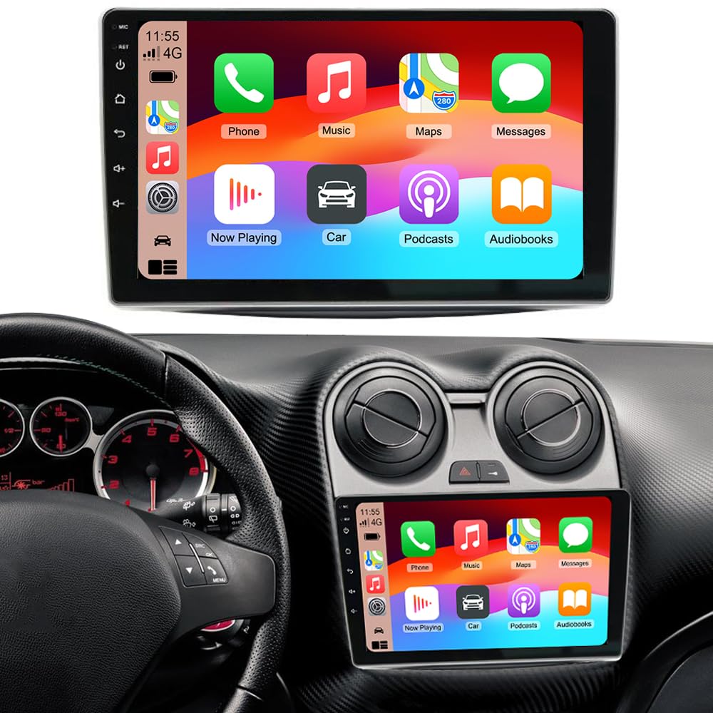 Android 15 automašīnas radio Alfa Romeo MiTo 2008–2019, 2G+64G, CarPlay, Android Auto, 2 DIN, 9 collu HD skārienekrāns, WiFi, FM, MirrorLink, stūres vadība un GPS navigācija