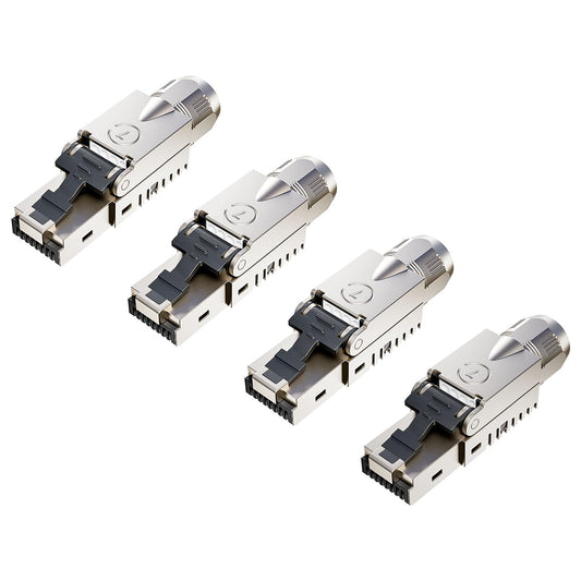 FGB RJ45 CAT7 tīkla spraudņi, 10 Gbit/s, 600 MHz, 4 gab.