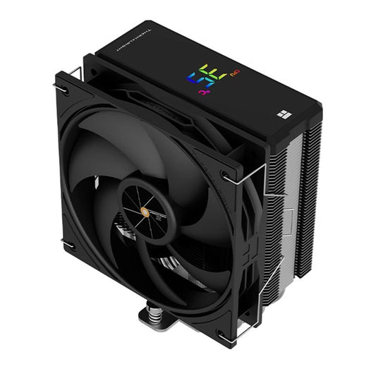Thermalright Assassin X 120 R - CPU cooler with temperature display, 4 heat pipes, compatible with Intel and AMD sockets.