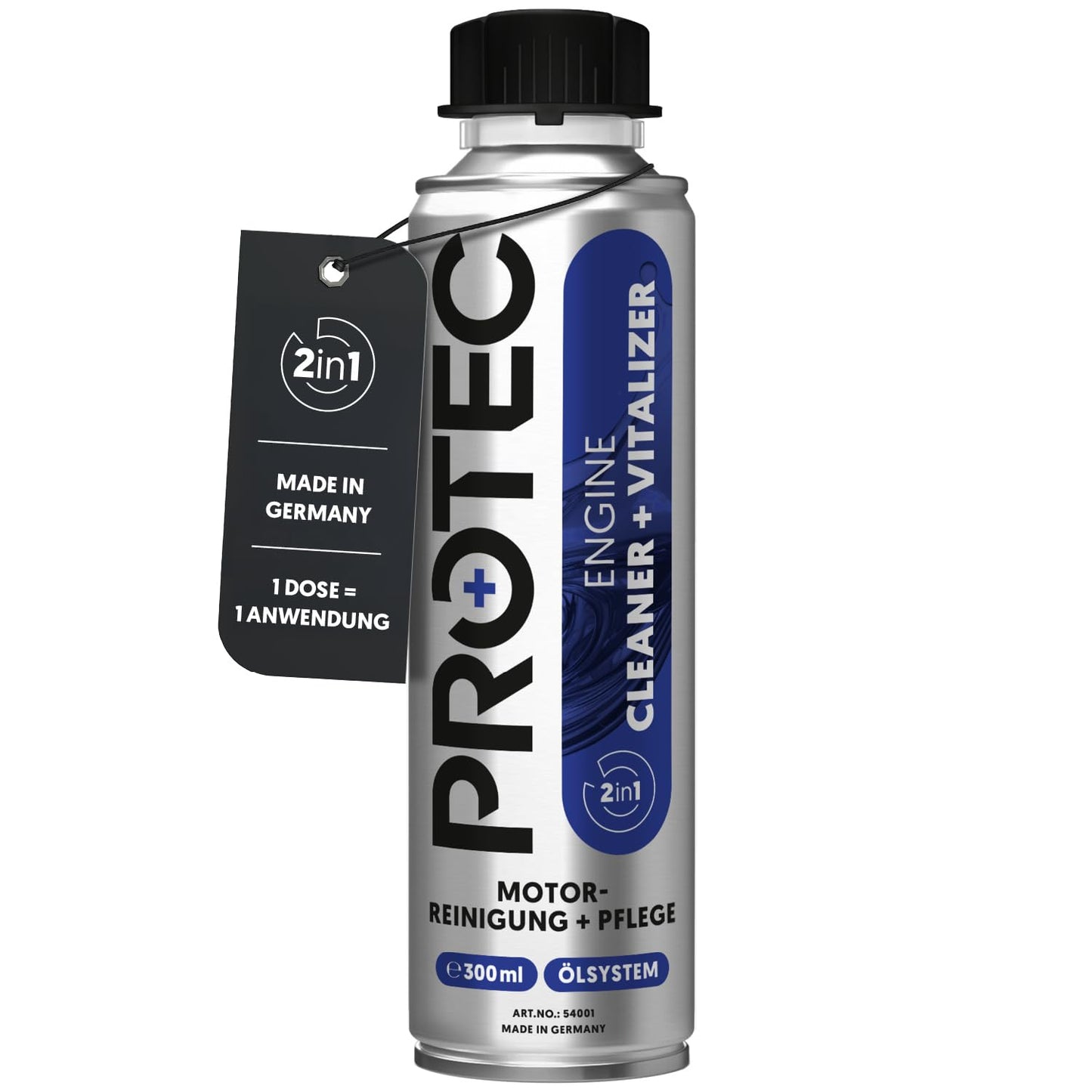 Motora tīrītājs ProTec+ Engine Cleaner + Vitalizer benzīna un dīzeļdzinējiem 300 ml 2in1 motora iekšējais tīrītājs un eļļas sistēmas tīrītājs