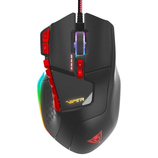 Patriot Viper V570 - Full RGB, 12000 DPI sensor, 13 programmable macro buttons, gaming mouse for precision performance.