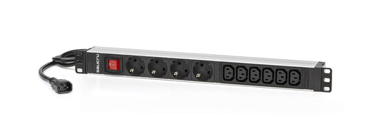 Salicru SPS PDU - 4F+6F power distribution unit with SCH+C13/C14 connectors for efficient energy management.