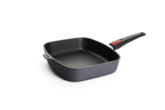 Woll Diamond Lite Rectangular Pan - 30x26 cm, 7 cm high, removable handle, suitable for gas, electric, ceramic stoves, anthracite.