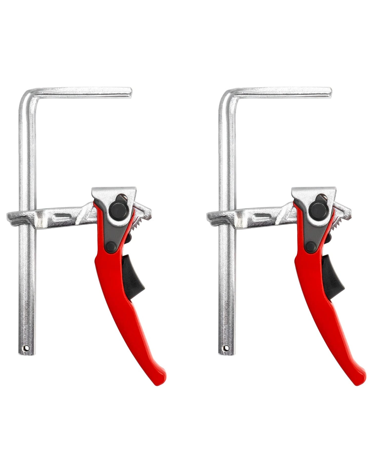 Galda skavas 2 gab., QWORK®, sviras ātrās fiksācijas skavas, 160mm atvērums, 60mm rīkles dziļums slīpēšanai un griešanai