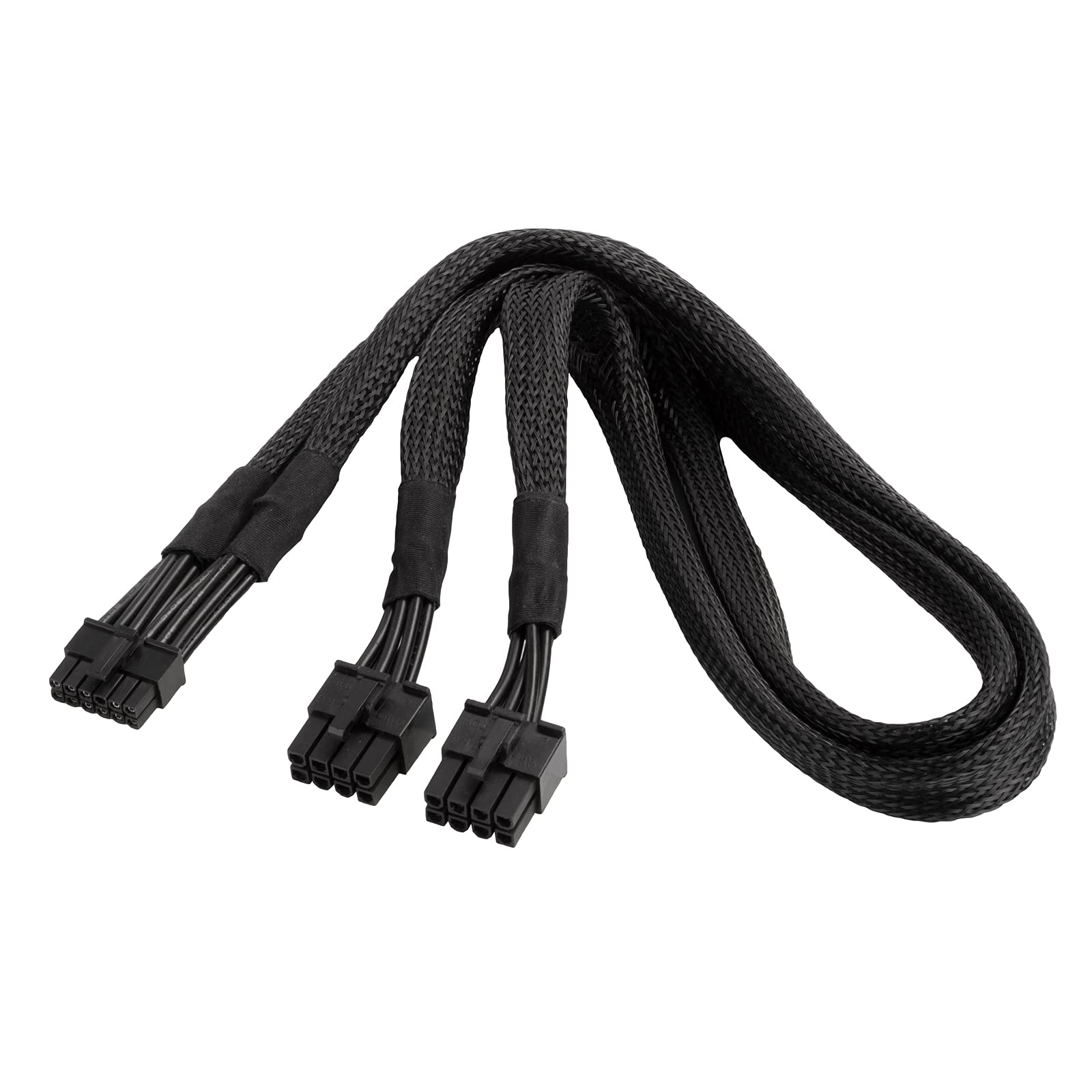 SilverStone Technology PP12-EPS - 2 x EPS-8-Pin to 12-Pin GPU power cable, high-quality, durable design for optimal performance.