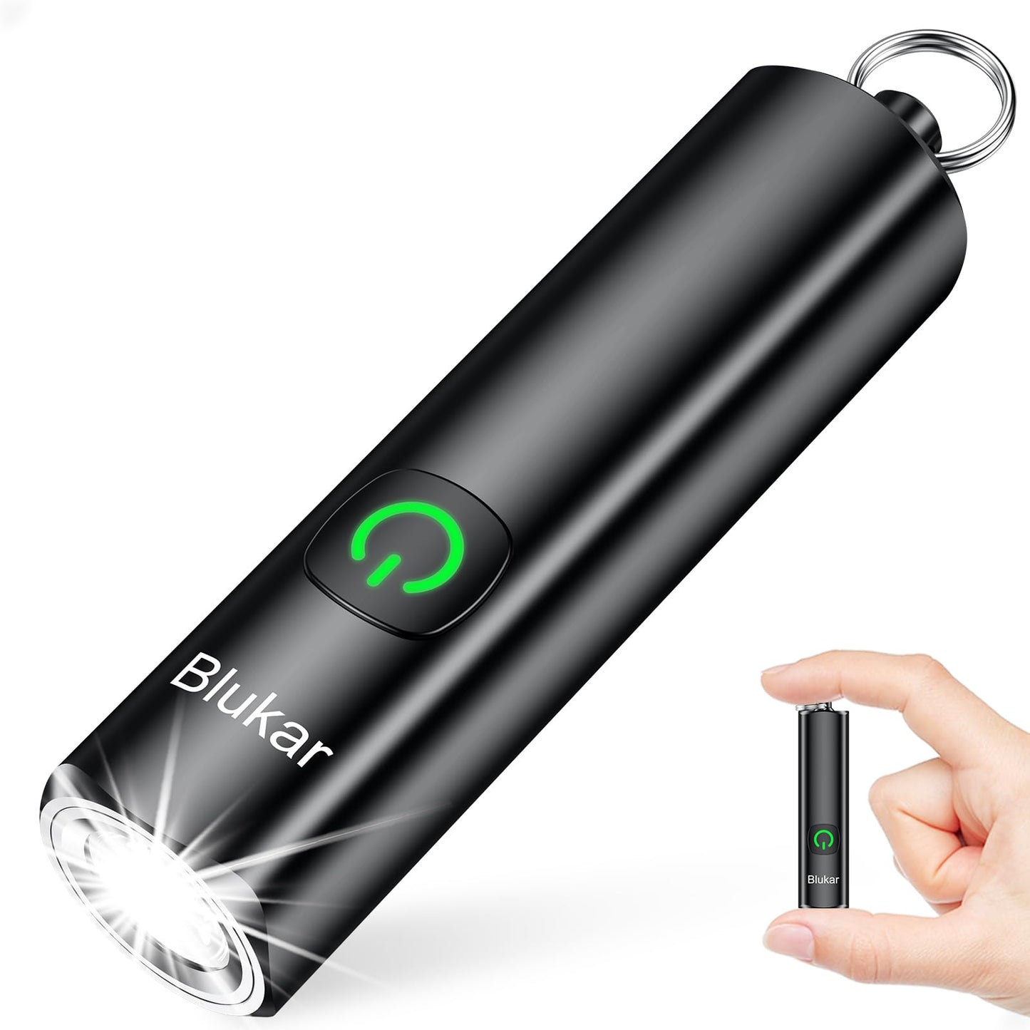 Lukturītis Blukar LED uzlādējams, 360L EDC ar 3 gaismas režīmiem