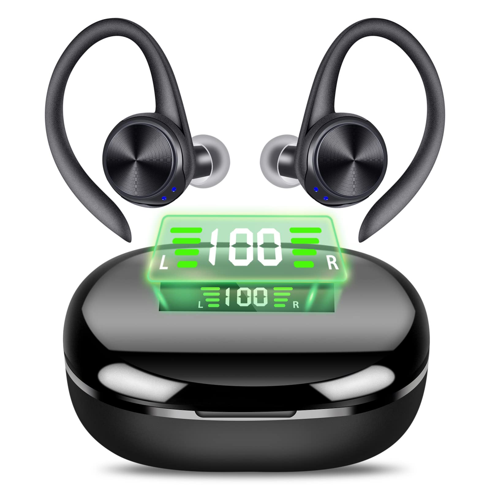 BROTHER INTERNATIONAL CORPORAT Bluetooth austiņas - bezvadu, HiFi stereo, trokšņu slāpēšana, IPX7 ūdensizturīgas, 48 stundu akumulators