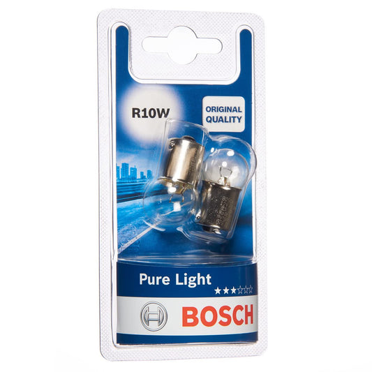 Bosch R10W Pure Light transportlukturi - 12 V 10 W BA15s - 2 gabali