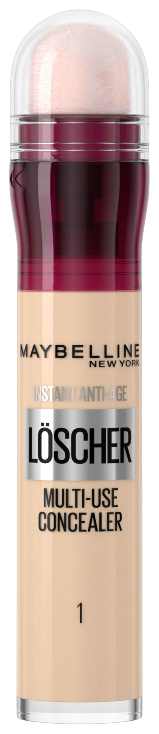 Acu korektors Maybelline New York Instant Anti-Age Effekt Löscher pret tumšajiem lokiem un grumbām, ar godži ogu un Haloxyl, mikroaplikators precīzai pārklāšanai, Nr. 01 Light, 6,8ml