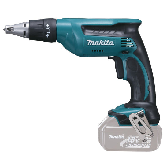Makita akumulatora ātrgaitas skrūvgriezis 18,0V - 1x 1,5 Ah akumulators, bez lādētāja, kompakts un jaudīgs.
