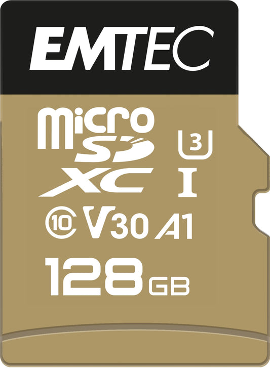 Emtec SpeedIN PRO 128 GB microSDXC atmiņas karte, Class 10, UHS-I (U3), V30
