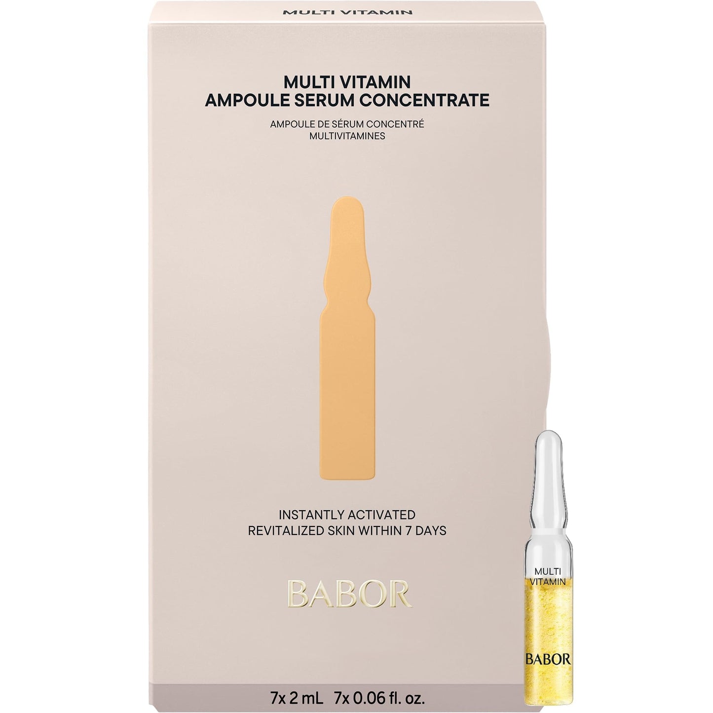 Serums ampulās sejai — BABOR Multi Vitamin, ar E vitamīnu, 7 x 2 ml