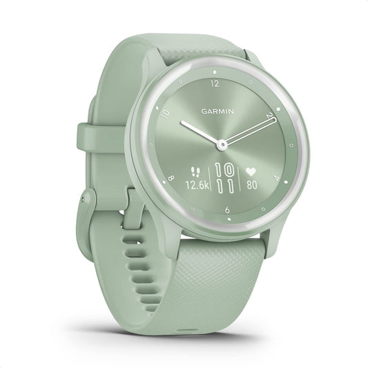 Garmin vívomove Sport - analogu rādītājs, skārienekrāns, veselības funkcijas, viedtālruņa paziņojumi, 5 dienu akumulators.