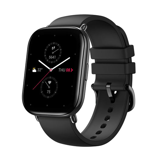 Zepp E Square - Smartwatch in Onyx Black with fitness tracking, heart rate monitor, and customizable watch faces.