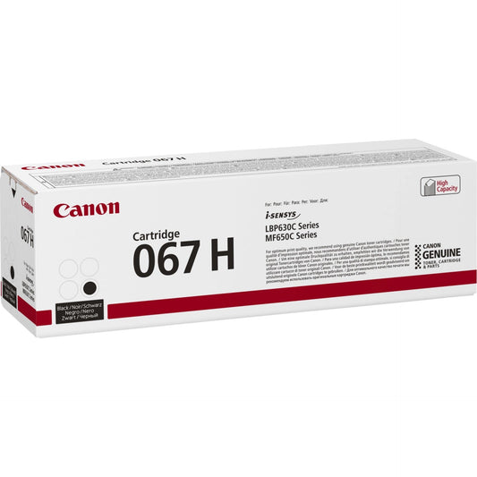 Canon 067 H Toner Cartridge - High capacity, black, original for i-SENSYS MF651Cw printer.