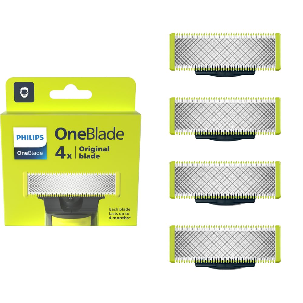 Skūšanās asmeņi PHILIPS OneBlade vecais modelis, nesaderīgs ar jaunajiem OneBlade, 4 gab.