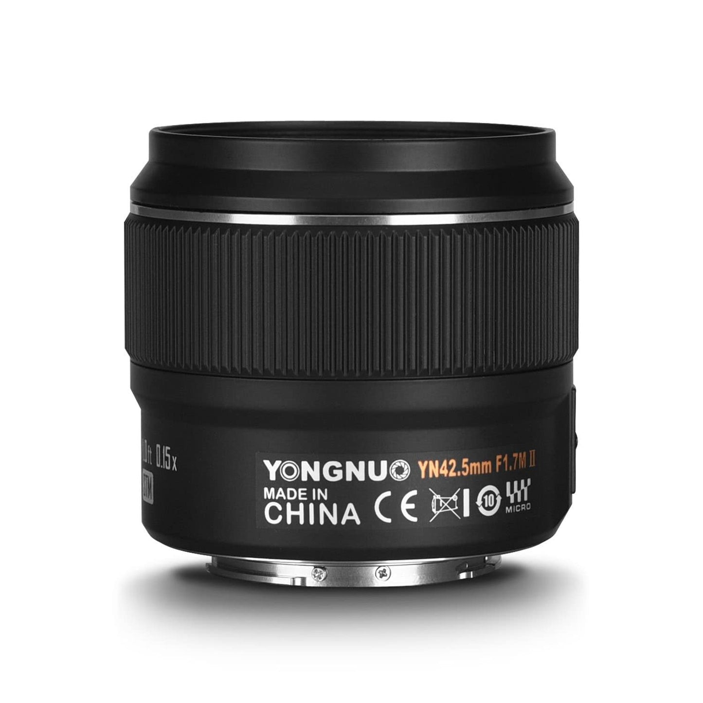 YONGNUO YN42.5mm F1.7M II platleņķa objektīvs F1.7 melns - saderīgs ar Panasonic un Olympus Micro Mount