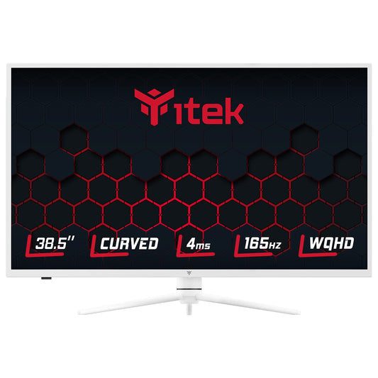 iTek GGC Curvo - 38.5" WQHD 2560x1440, 165Hz, 1ms, HDR400, FreeSync, G-Sync, height adjustable, RGB-LED, glossy white