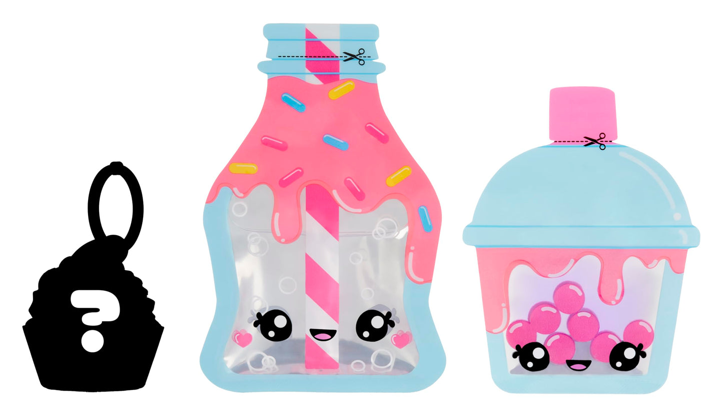 Yummiland Num Nom Body Scents Series 2 aromātu lelles, 1 lelle, 10 figūriņas, aklā iepakojumā, DIY smarža, roll-on parfīms, kolekcionējams, no 4 gadiem