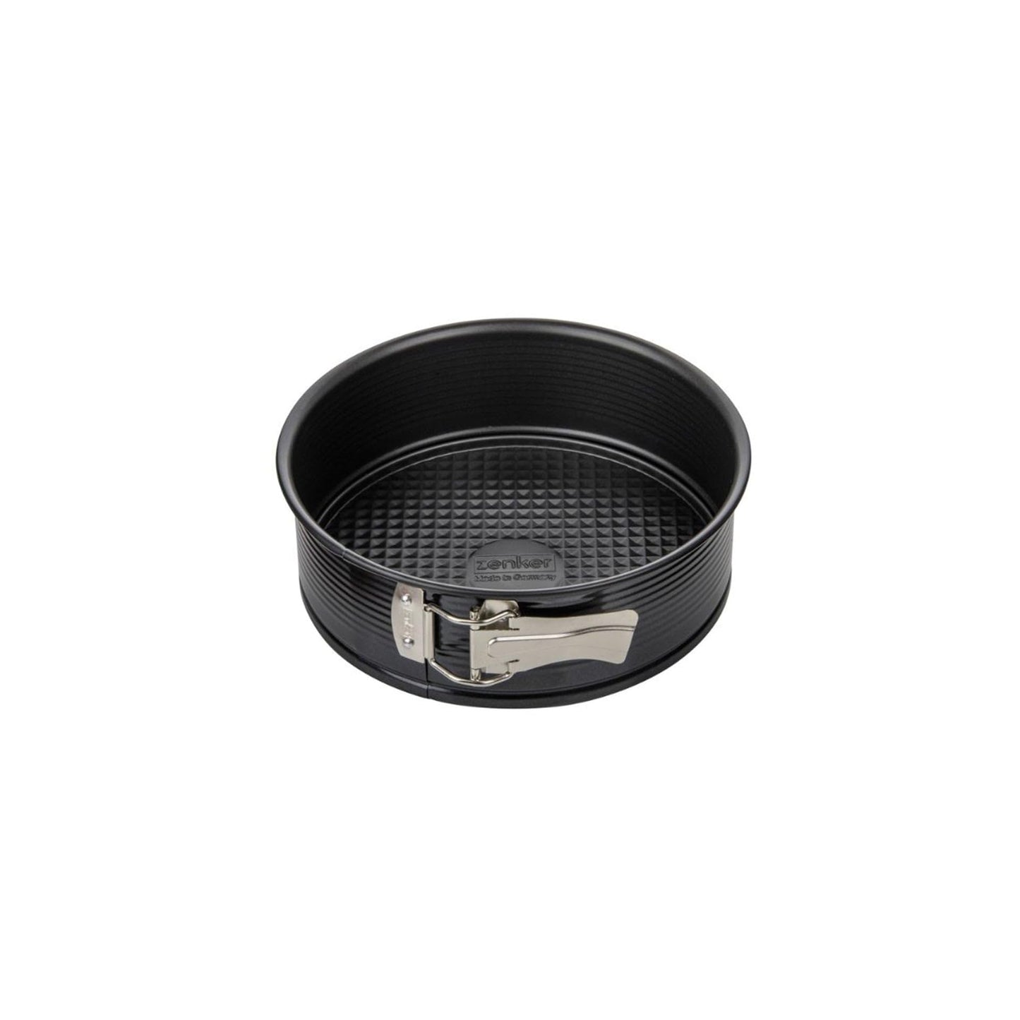 Apaļā kūkas forma Zenker Springform Black Metallic Ø20 cm, nelīpoša, hermētiska, ar viļņotu pamatni, ražota Vācijā