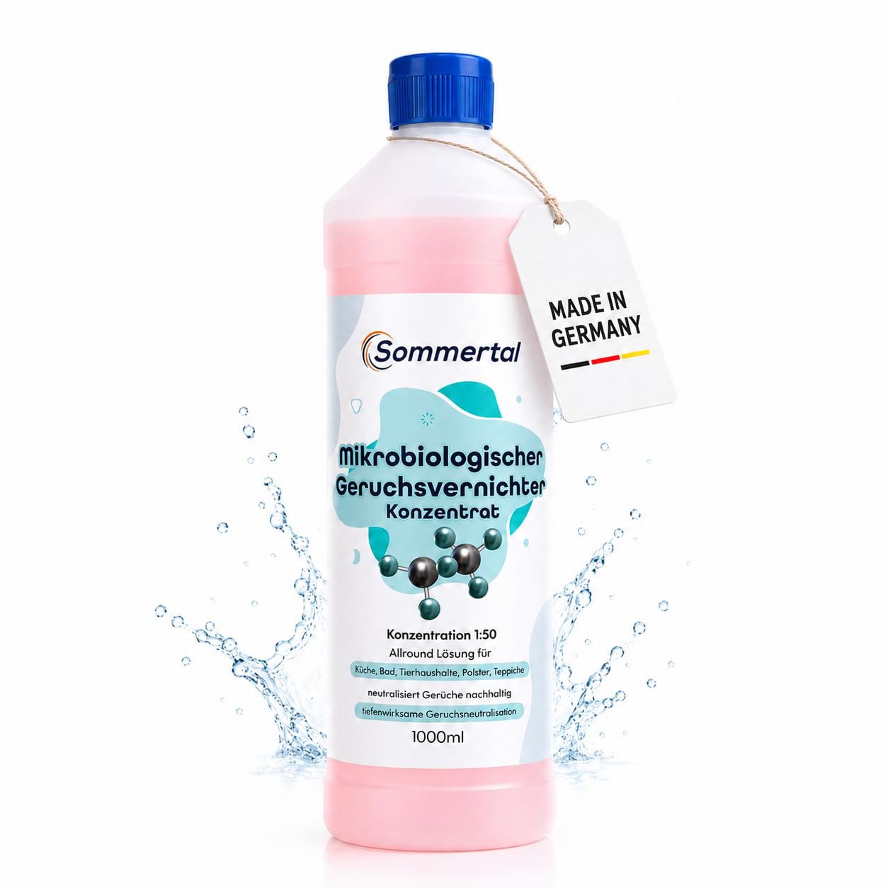 Mikrobioloģisks smaku neitralizētājs Sommertal koncentrāts 1L – atšķaidījums 1:50