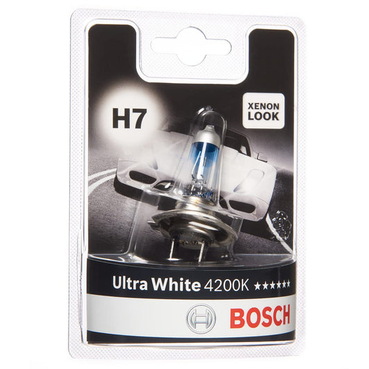Bosch H7 Ultra White automašīnas lampa 12V 55W PX26d (1 gab.)