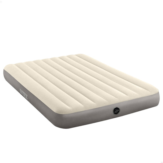 Luftmatracis INTEX Single High 2 personām (152×203×25 cm) maks. 272 KG – viesu gulta, piepūšama gulta, kempinga matracis ar Fiber-Tech tehnoloģiju