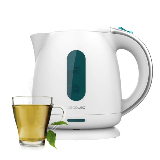 Cecotec ūdens vārītājs - 1L, 2200W, ātra uzsildīšana, pretkaļķu filtrs, bez BPA, 360º rotācija, bezvadu trauks