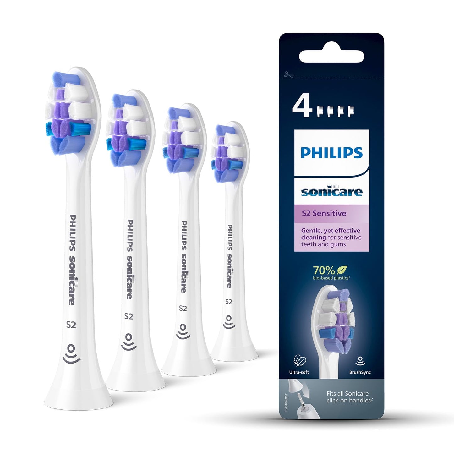 Philips Sonicare zobu birstes galviņas, S2 Sensitive (vecais produkts)