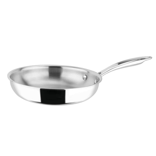 Sitram Rapsody panna - 20 cm, nerūsējošais tērauds, profesionāla kvalitāte, piemērota visiem plīts veidiem, sudraba krāsā