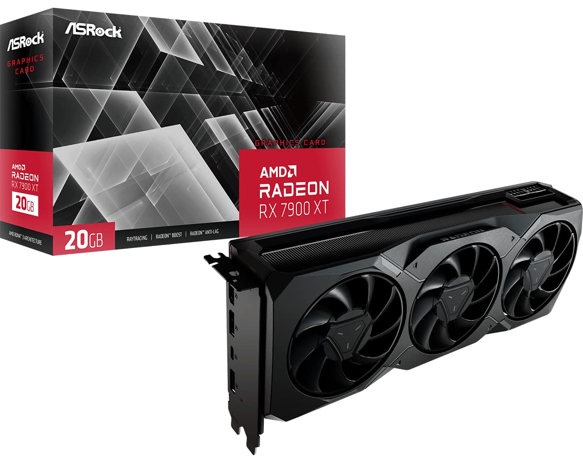 ASRock Radeon RX 7900 XT 20 GB - High-performance graphics card with advanced cooling and 4K gaming support.