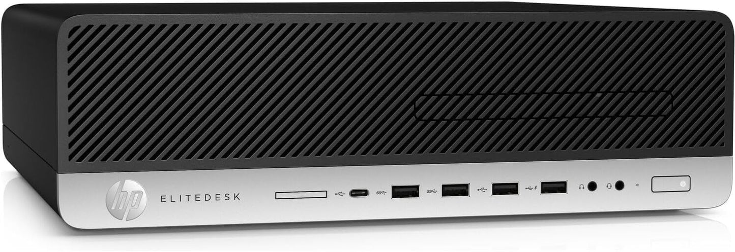 Gaming dators HP EliteDesk 800 G5 SFF, Intel Core i3-8100T, 8GB RAM, 256GB SSD, WiFi, Bluetooth, US izkārtojums, Windows 11 Pro (Atjaunots)