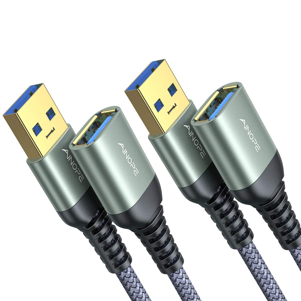 USB pagarinātāja kabelis AINOPE, 2 gab., 2 m, USB 3.0