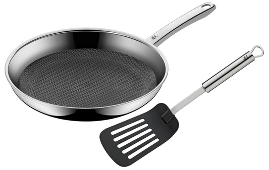 WMF Profi Resist cepamā panna 28 cm - daudzslāņu pārklājums, šūnu struktūra, nerūsējošā tērauda rokturis, cepeškrāsnij piemērota