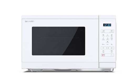 SHARP YC-MS252AE-C mikroviļņu krāsns (mikroviļņu krāsns: 900W, 11 jaudas līmeņi, atkausēšanas funkcija, izmēri 47,2 x 28 x 34,5 cm), kristāls