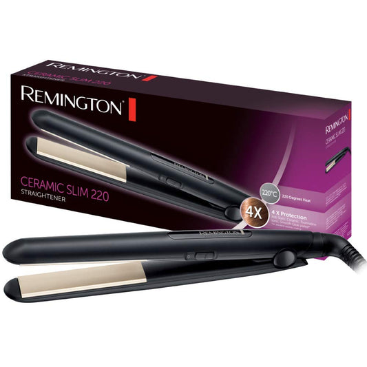 Remington Glätteisen Ceramic Slim (4-kārtīgs aizsardzība: antistatiskā keramikas turmalīna pārklājums - vienmērīga siltuma sadale, mazāka statiskā uzlāde un zīdains spīdums) matu taisnotājs S1510
