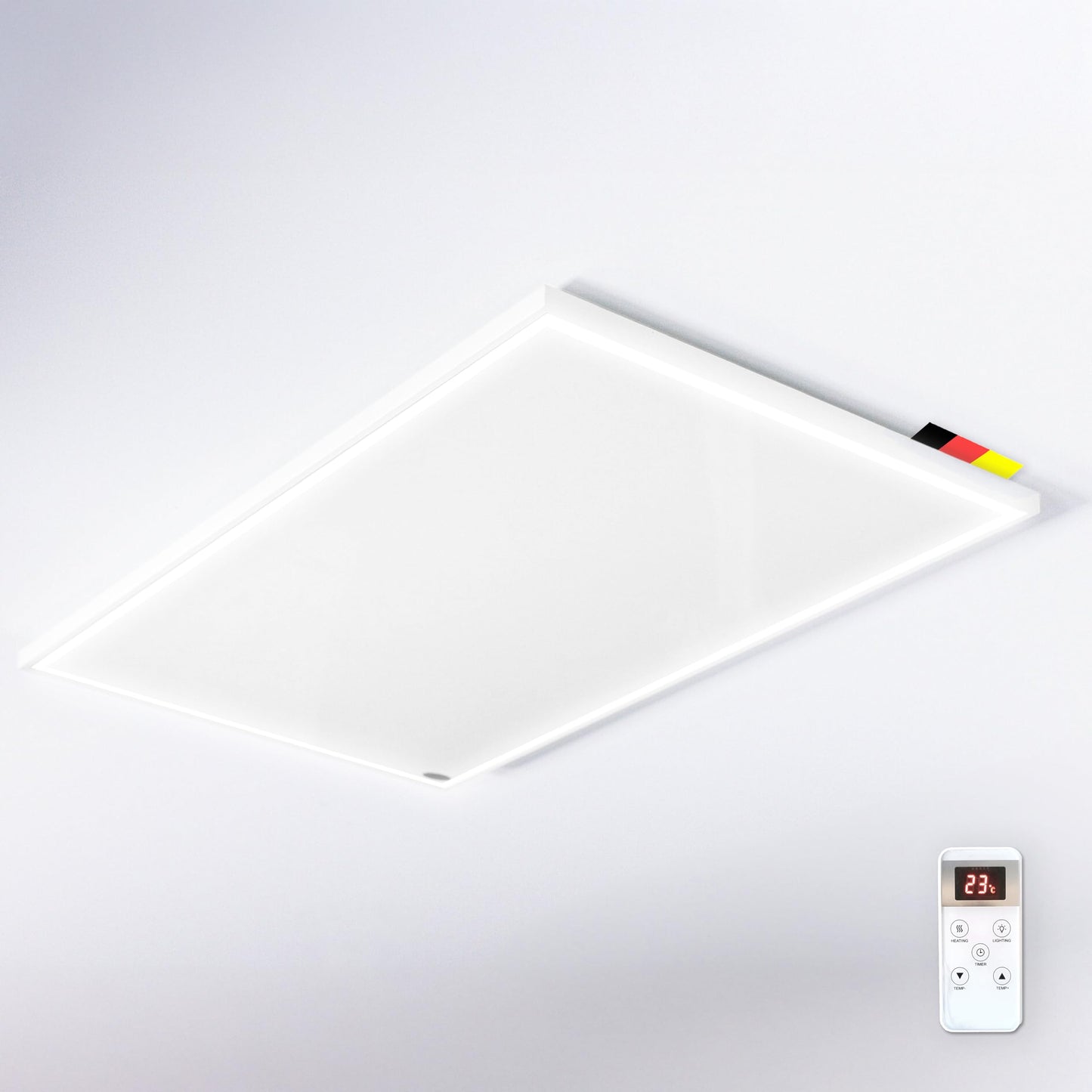 Infrasarkanā griestu sildītājs ar LED apgaismojumu Könighaus - 1000 Watt - 2-in-1