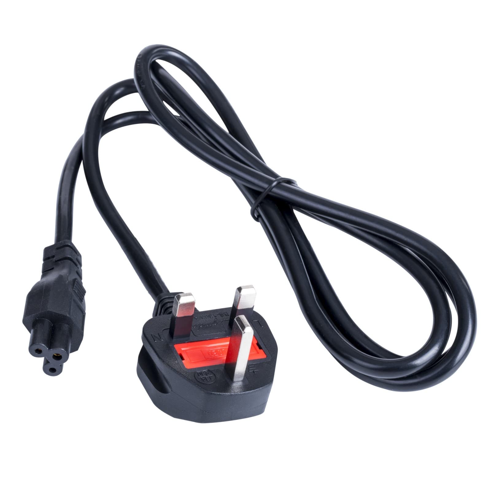 Akyga strāvas kabelis AK-AG-02A - 1.5m UK power cable, CCA BS 1363, IEC C5, G tips, durable and reliable connection.