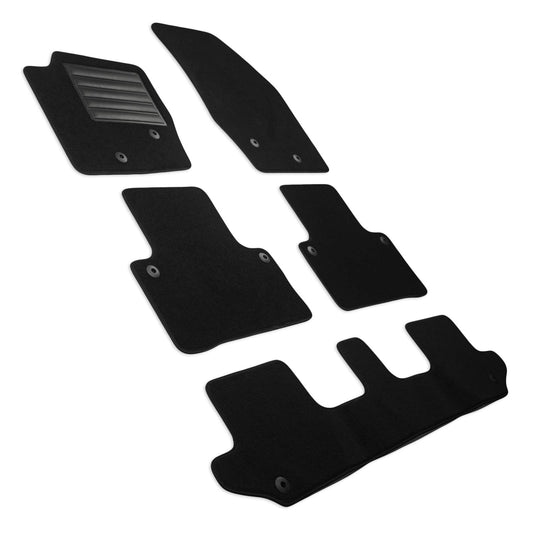 MDM SP-3882 paklāji velūra auto paklājs piemērots Volvo XC90 I 7 sēdvietām 2002>2015